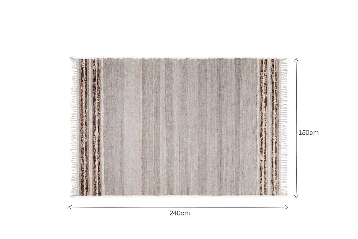 Aadita Jute & Wool Rug - Grey
