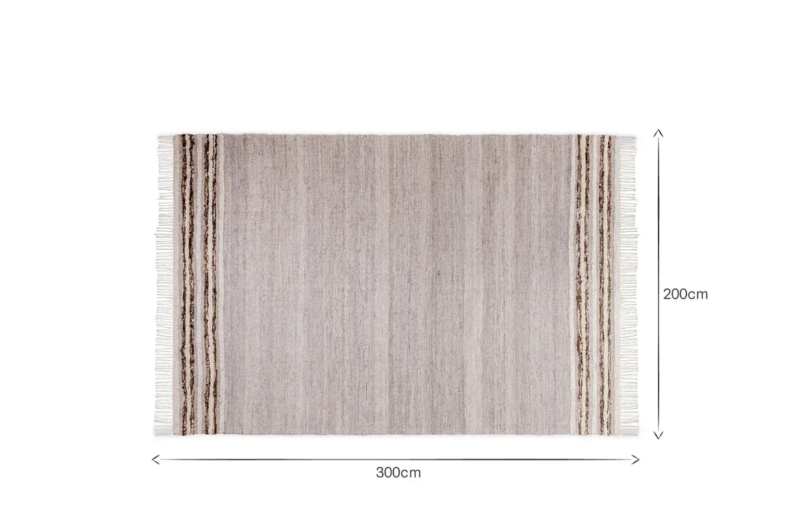 Aadita Jute & Wool Rug - Grey