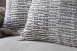 Aahna Wool Cushion Cover - Charcoal