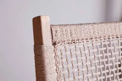 Aamani Mango Wood & Cord Counter Chair - Natural