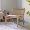 Aamani Mango Wood & Cord Occasional Chair - Natural