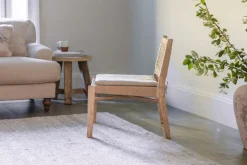 Aamani Mango Wood & Cord Occasional Chair - Natural