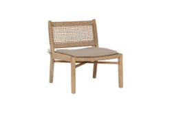 Aamani Mango Wood & Cord Occasional Chair - Natural