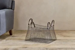 Adah Iron Baskets - Brown (Set of 2)