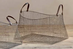 Adah Iron Baskets - Brown (Set of 2)
