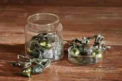 Adisa Bauble Jar - Mixed Green & Clear (Set of 16)