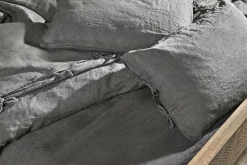 Adya Linen Duvet Cover - Charcoal