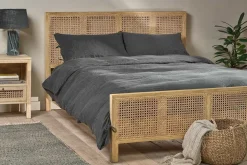 Adya Linen Duvet Cover - Charcoal