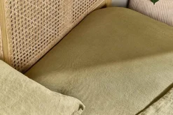 Adya Linen Fitted Sheet - Olive