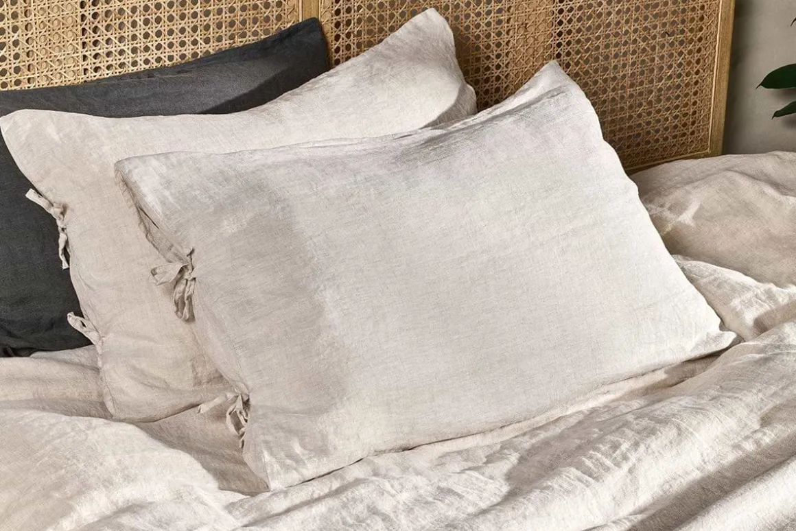 Adya Linen Housewife Pillowcase Pair - Natural