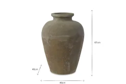 Affiti Clay Tapered Pot - Large