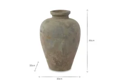 Affiti Clay Tapered Pot - Small