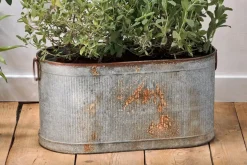 Akasa Trough Planter - Zinc