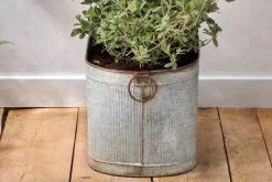 Akasa Trough Planter - Zinc