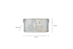Akasa Trough Planter - Zinc
