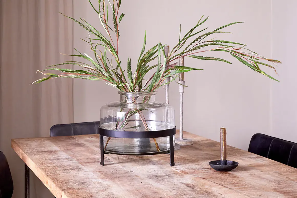 Akoro Recycled Glass Vase - Clear