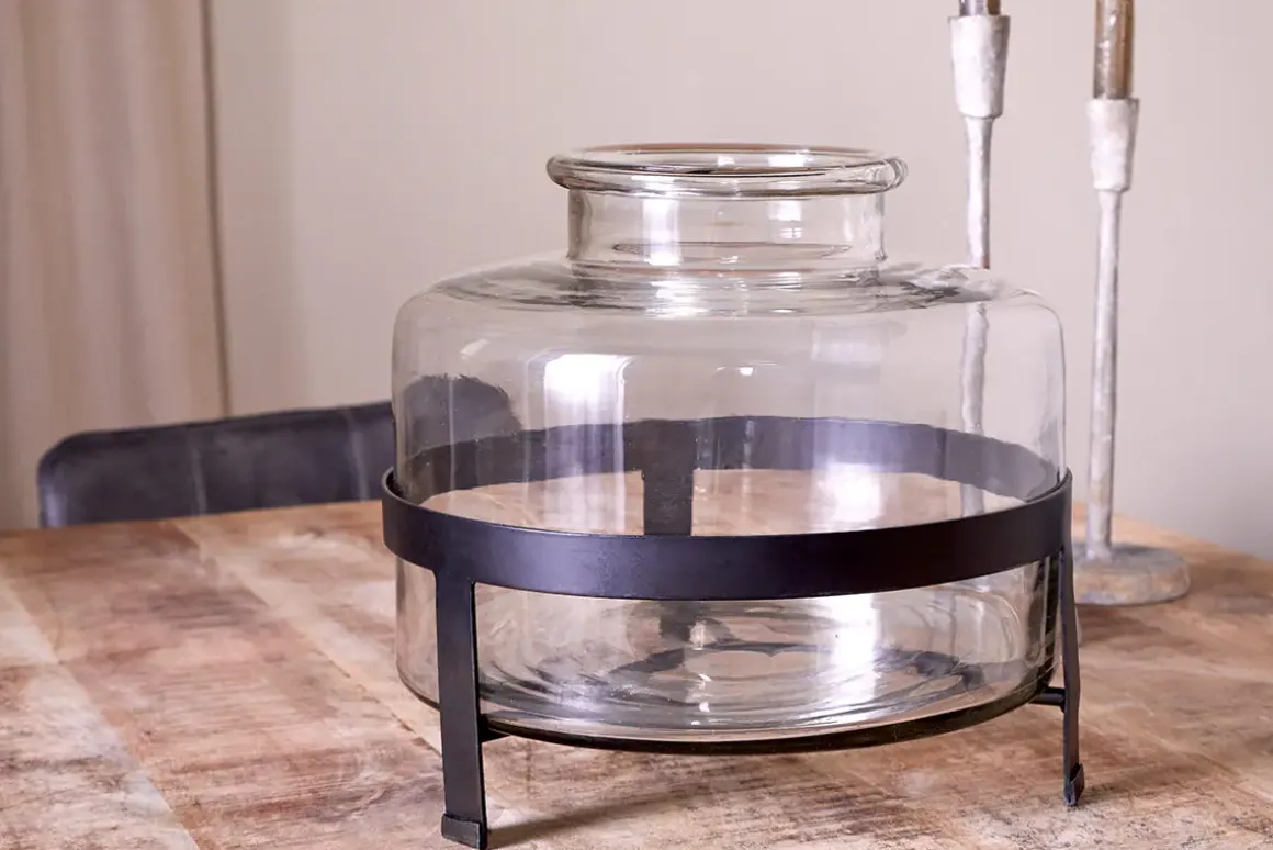 Akoro Recycled Glass Vase - Clear