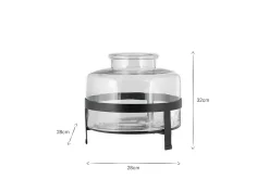 Akoro Recycled Glass Vase - Clear