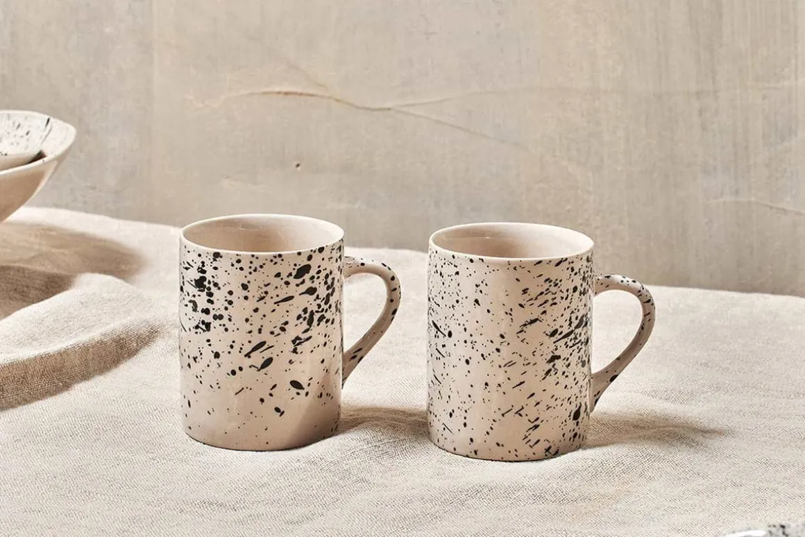 Ama Splatter Mug - Tall (Set of 2)