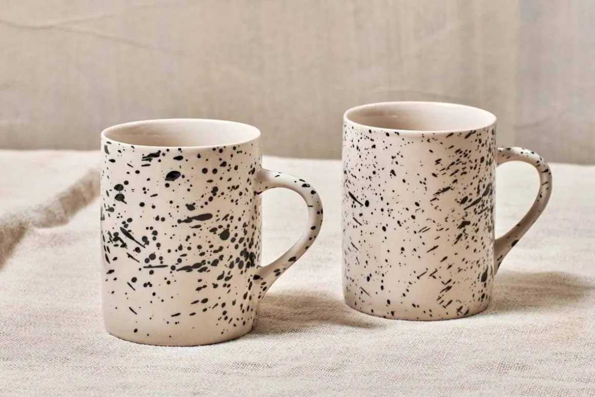 Ama Splatter Mug - Tall (Set of 2)