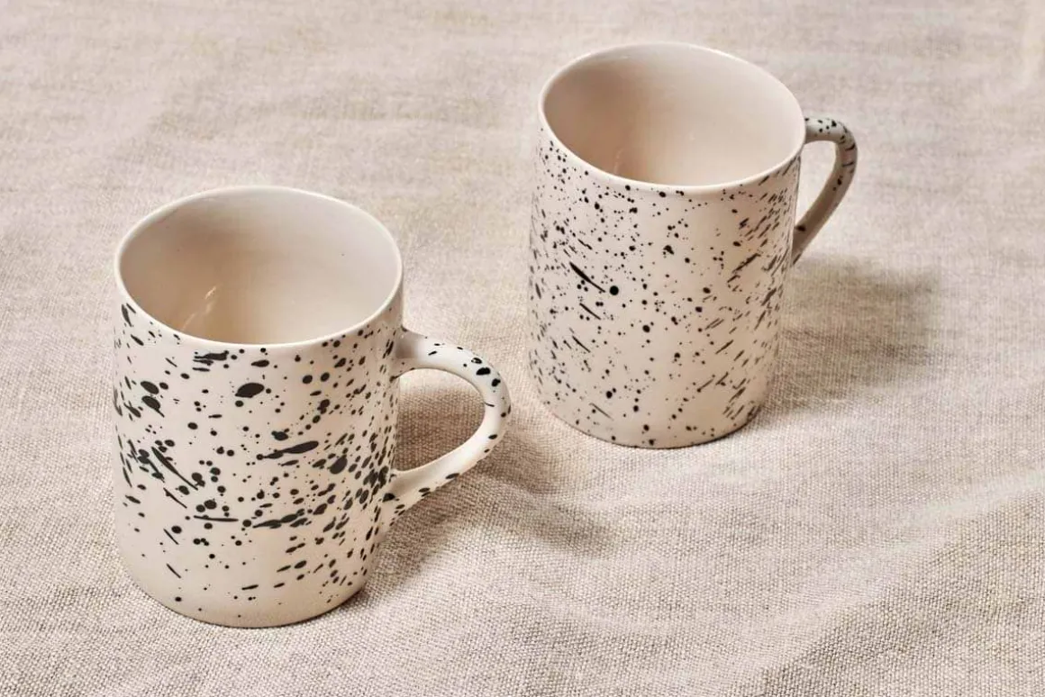 Ama Splatter Mug - Tall (Set of 2)