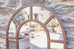Amaga Arched Outdoor Mirror - Antique Black