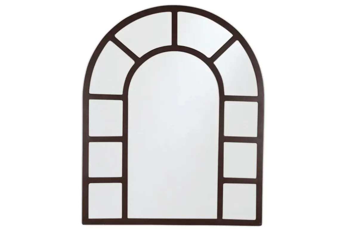 Amaga Arched Outdoor Mirror - Antique Black