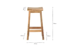 Ambi Wooden Stool - Tall