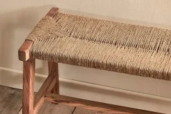 Amhara Acacia & Jute Woven Bench