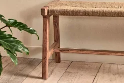 Amhara Acacia & Jute Woven Bench
