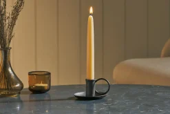 Amri Iron Candlestick - Antique Black