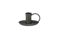Amri Iron Candlestick - Antique Black