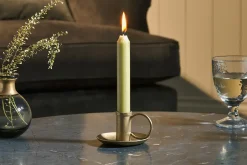 Amri Iron Candlestick - Antique Brass