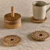 Anali Mango Wood Coasters - Natural