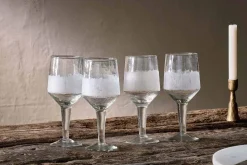 Anara Etched Wine Glass - Clear - (Set of 4) - Large