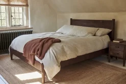 Anbu Acacia Bed - Washed Walnut
