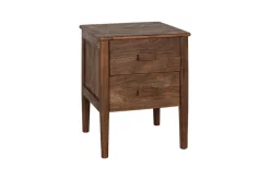 Anbu Acacia Bedside Table - Washed Walnut