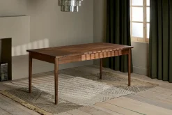 Anbu Acacia Dining Table - Washed Walnut