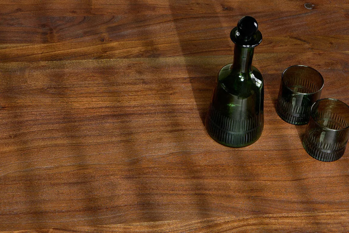 Anbu Acacia Dining Table - Washed Walnut