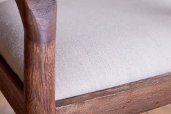 Anbu Acacia Upholstered Counter Chair - Washed Walnut