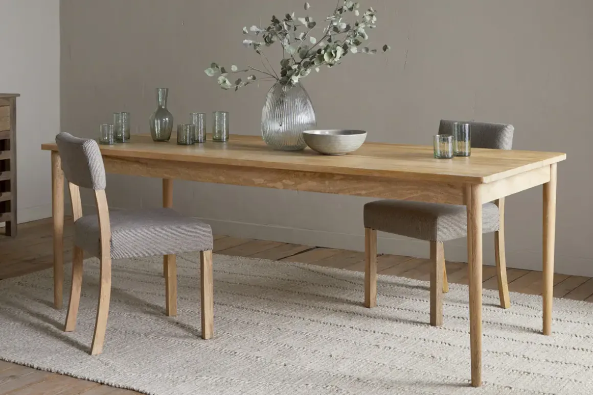 Anbu Mango Dining Table - Natural