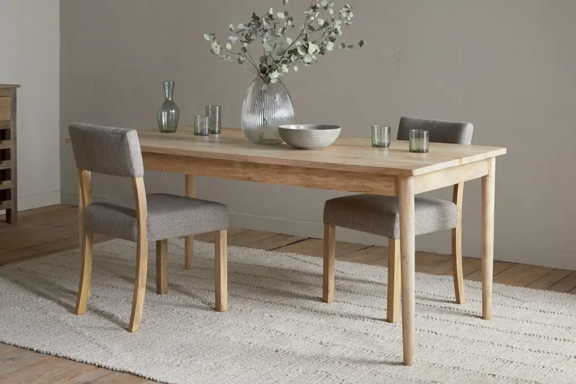 Anbu Mango Dining Table - Natural