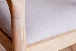 Anbu Mango Wood Upholstered Counter Chair - Natural