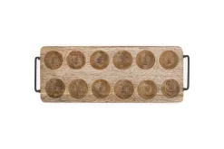 Anda Mango Wood Egg Holder - Natural