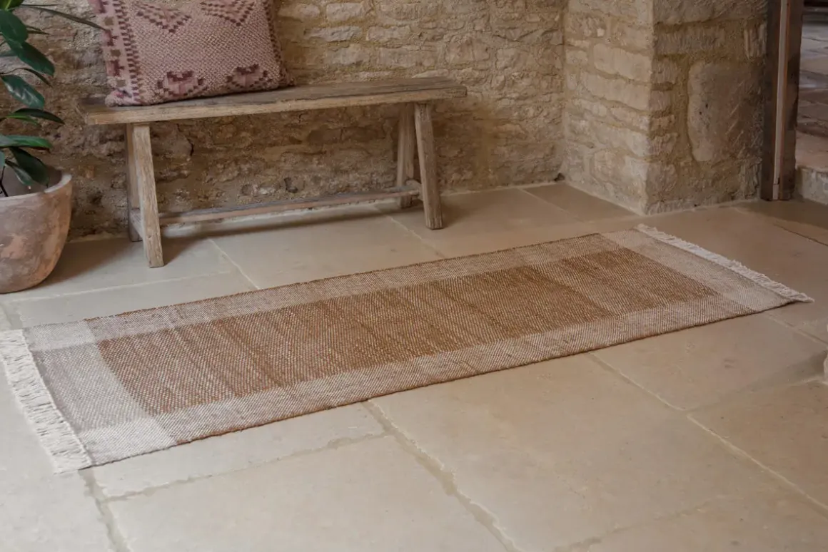 Andro Jute & Cotton Runner - Natural