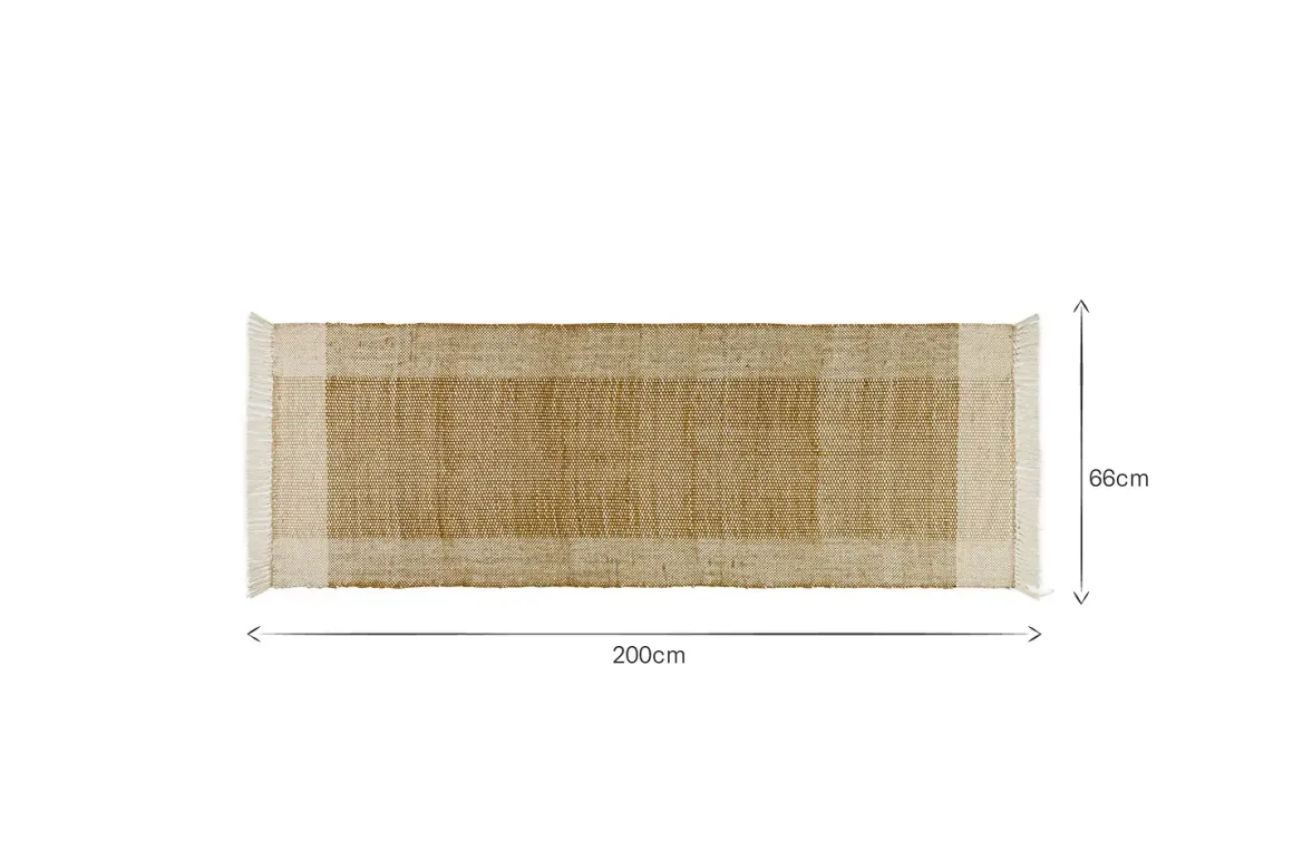 Andro Jute & Cotton Runner - Natural