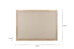 Anesha Upholstered Linen Headboard - Natural