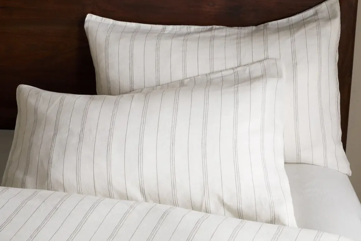 Anta Hemp & Cotton Housewife Pillowcases - Sage Green