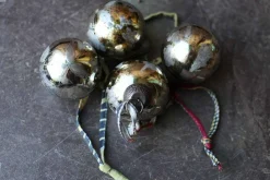 Antique Gold Baubles (Set of 4)