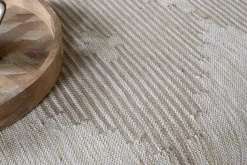 Aranya Upholstered Ottoman - Natural